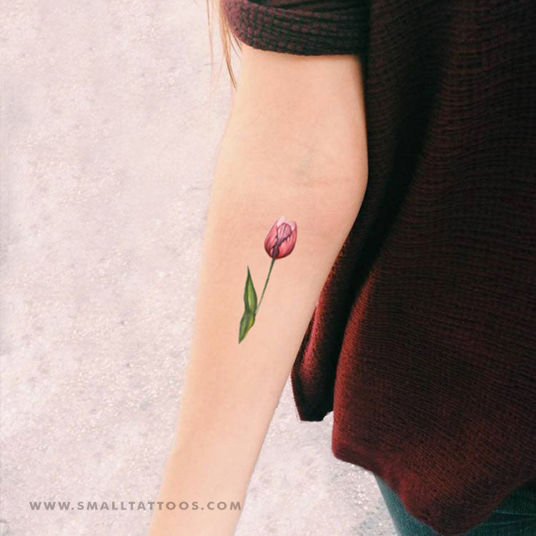 Tulip Temporary Tattoo By Lena Fedchenko (Set of 3)