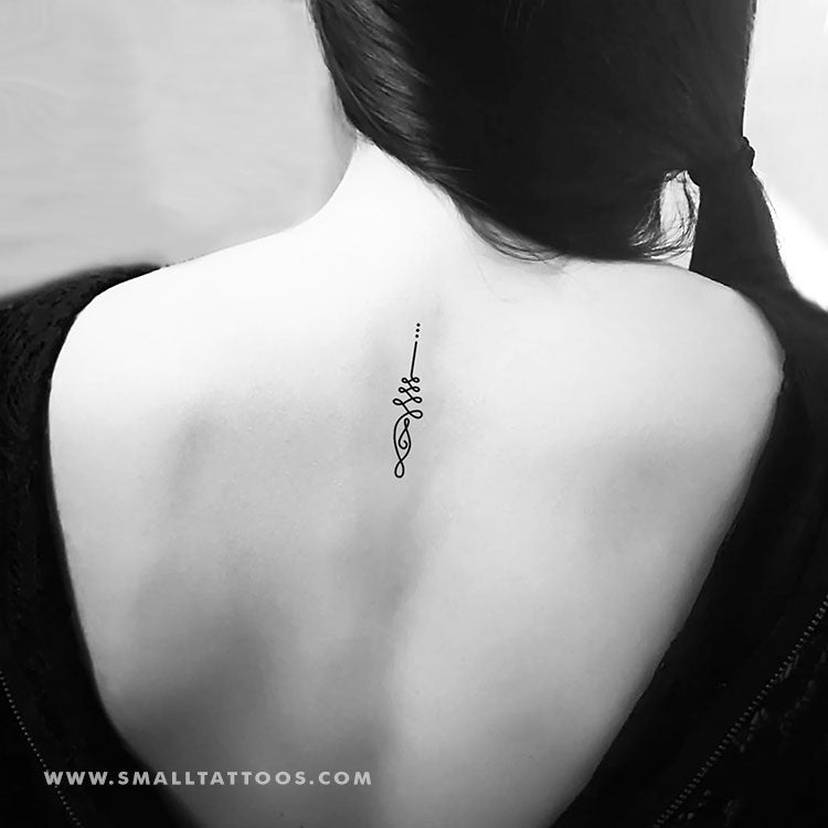 Tatuaje temporal Unalome (juego de 3)