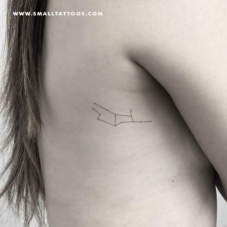 Virgo Constellation Temporary Tattoo (Set of 3)