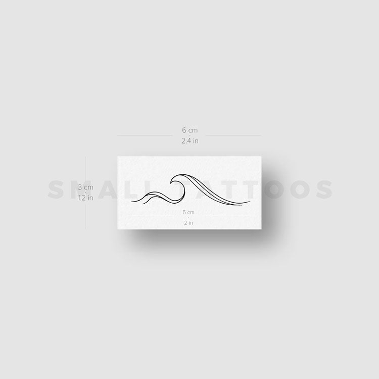 Wave Temporary Tattoo by 1991.ink (Set of 3)