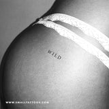 'WILD' Temporary Tattoo (Set of 3)