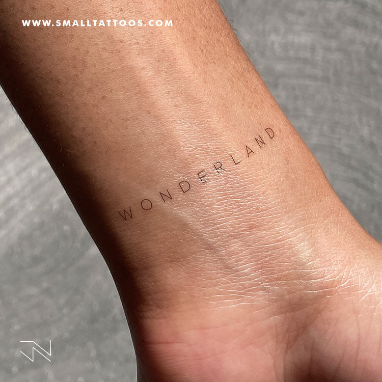 Tatuaje temporal 'Wonderland' de Jakenowicz - Juego de 3