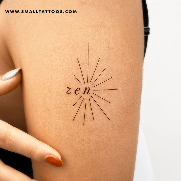 Zen Temporary Tattoo by 1991.ink (Set of 3)